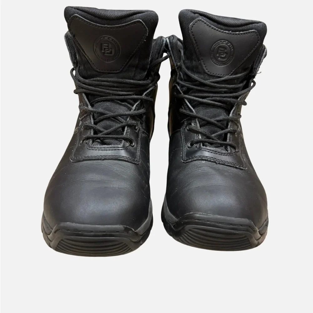 Battle Ops Men's Boots Sz 7.5 M/W 6" Waterproof Tactical Leather Black BOPS6001 - Picture 3 of 9